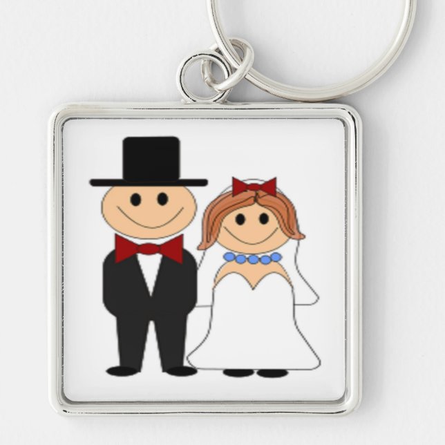 BRIDE AND GROOM KEY RING (Front)