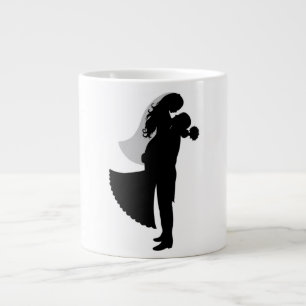 BRIDE AND GROOM LARGE COFFEE MUG