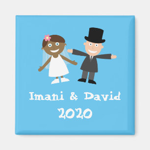 Bride and Groom Magnet