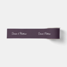 Bride and Groom Midnight Plum