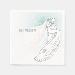 Bride and Groom Napkin
