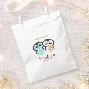 Bride and Groom Owls Favour Bag