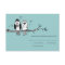 Bride and Groom Owls Wedding Invitation RSVP