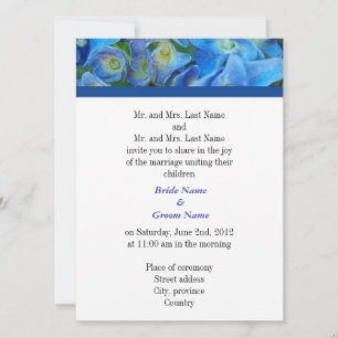 Bride and Groom parents, wedding invitation