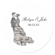 Bride and Groom Personalised Names Elegant