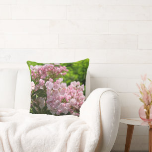 Bride and Groom Pink Mountain Laurel Cushion