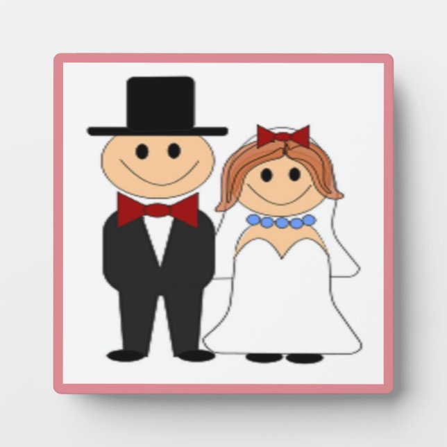 BRIDE AND GROOM PLAQUE (Front)