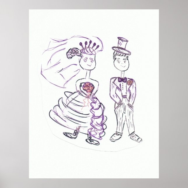 Bride and Groom Poster (Front)