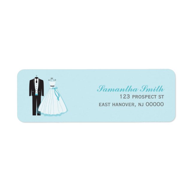 Bride and Groom Return Address Label (Front)