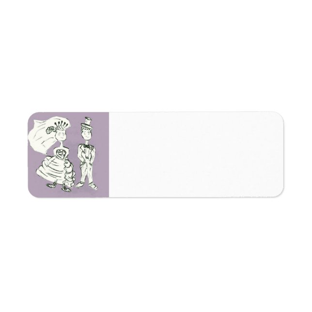 Bride and Groom Return Address Label (Front)