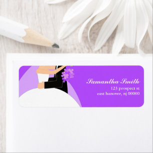 Bride and Groom Return Address Labels