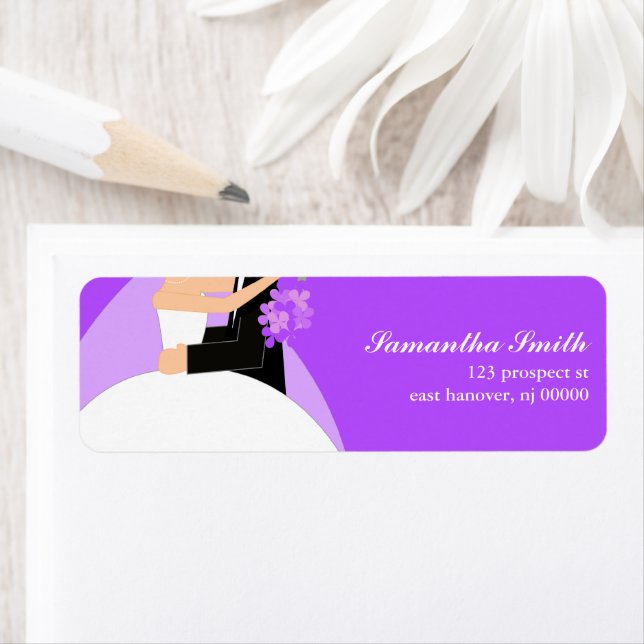 Bride and Groom Return Address Labels (Insitu)