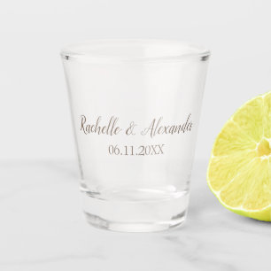 Bride and Groom Shot Glass