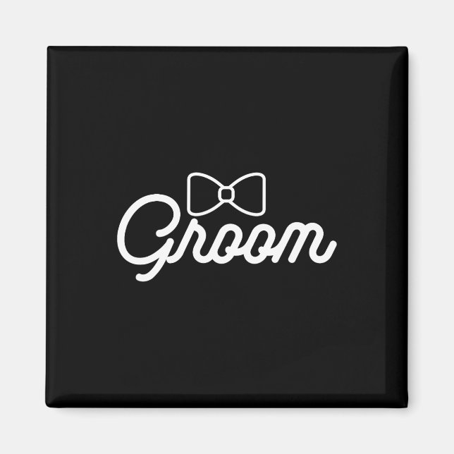 Bride And Groom Slogan Matching For Newlyweds  Magnet (Front)