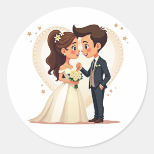 Bride and Groom Sticker