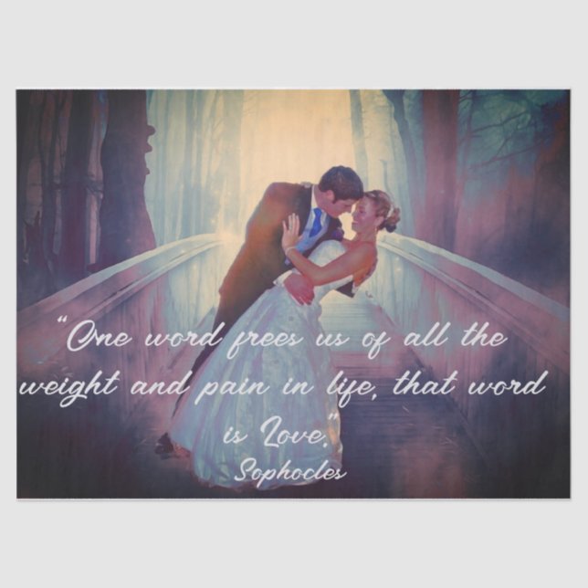 Bride and Groom Tissue Paper (Front)