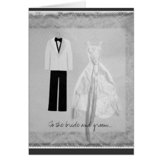 Bride and Groom Wedding Card