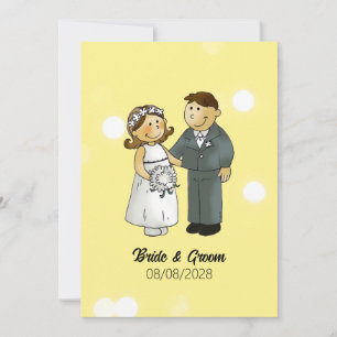 Bride and Groom Wedding Celebration Invitation