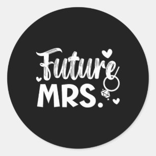 Bride And Groom Wedding Day Marriage Just Married Classic Round Sticker