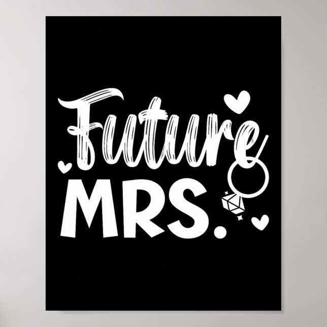 Bride And Groom Wedding Day Marriage Just Married  Poster (Front)