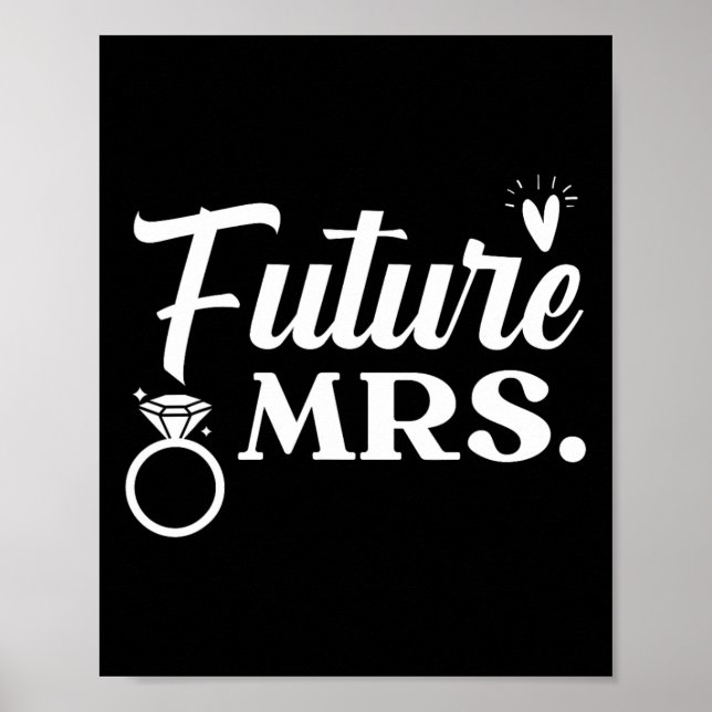 Bride And Groom Wedding Day Marriage Just Married  Poster (Front)