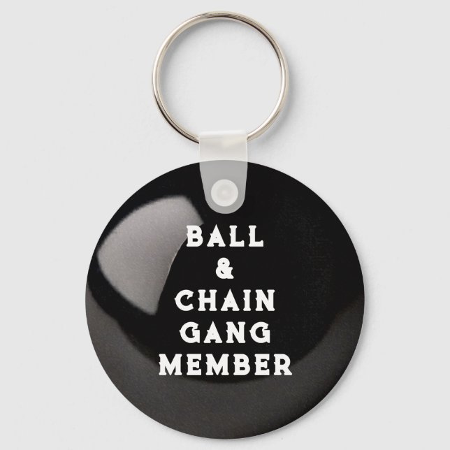 Bride and Groom Wedding Gag Gift Key Ring (Front)