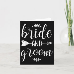 Bride And Groom Wedding Marriage Love Engaged Card