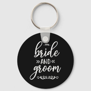 Bride And Groom Wedding Marriage Married Engaged Key Ring