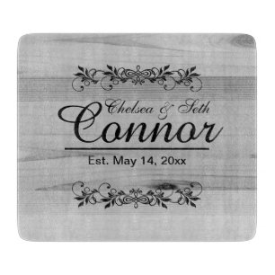 Bride and Groom Wedding or Anniversary DIY Text Cutting Board