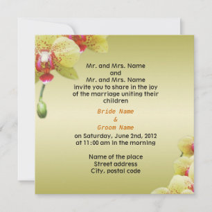 bride and groom's parents wedding invitation