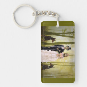 Bride And Groon Skeletons Keychain