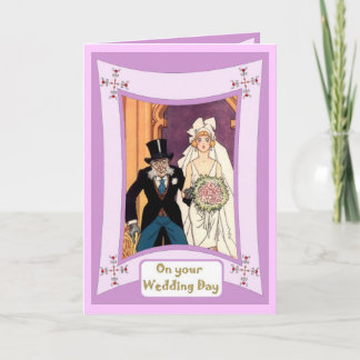 Bride and her father card