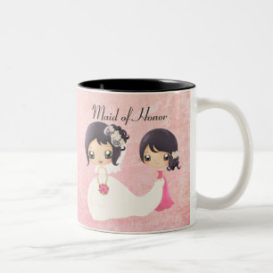 Bride and Maid of Honour Two-Tone Coffee Mug