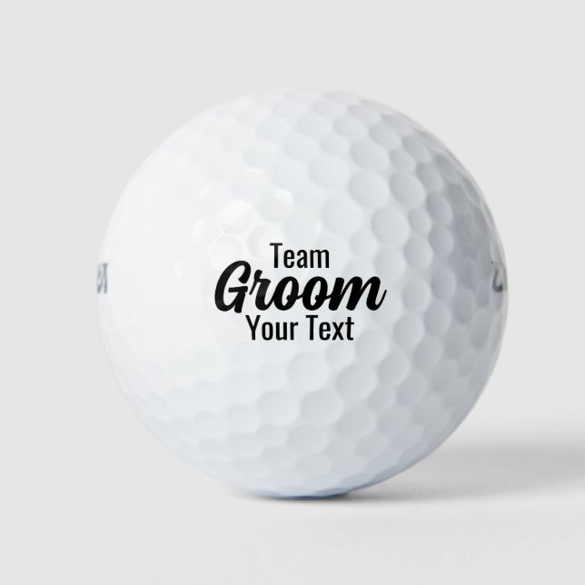 Bride and Team Groom Best Gift for Groomsmen Party Golf Balls (Front)