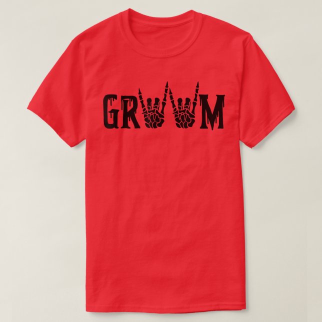 Bride andor Groom Engaged Halloween Wedding Funny  T-Shirt (Design Front)