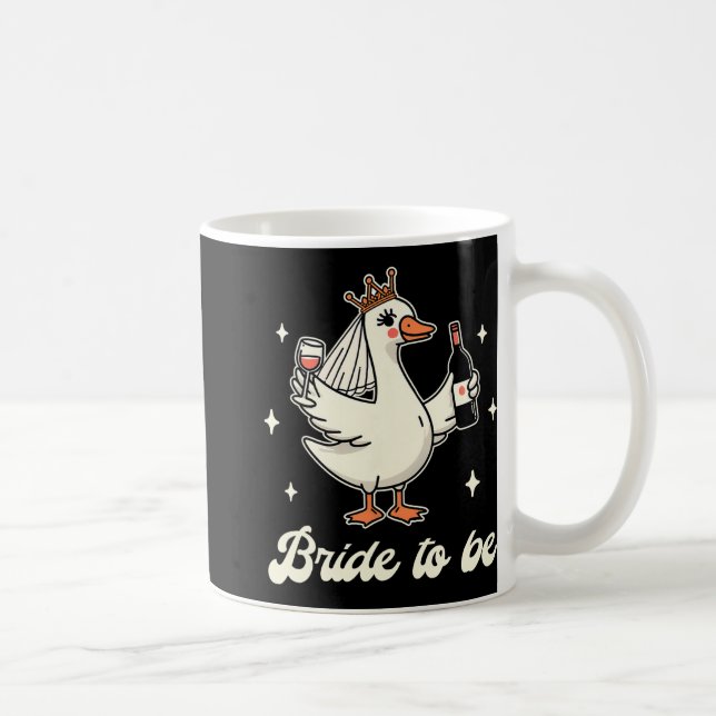 Bride Babe Bridal Shower Wedding Silly Goose Bride Coffee Mug (Right)