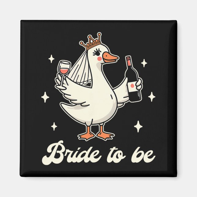 Bride Babe Bridal Shower Wedding Silly Goose Bride Magnet (Front)