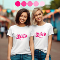 Bride Babe Tribe T-Shirt Bachelorette Retro Tee