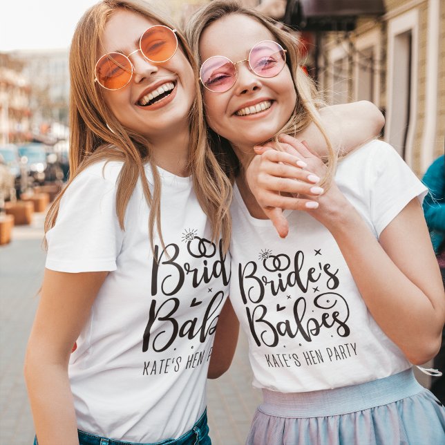 Bride Babes , Fun Bachelorette Team Party T-Shirt (Creator Uploaded)