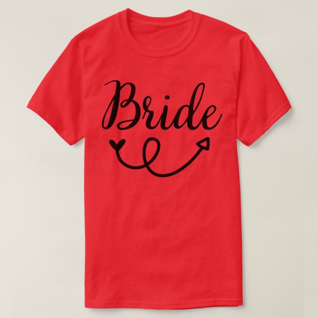 Bride Bachelorette Party Group Celebration T-Shirt (Design Front)