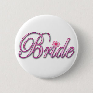 bride bachelorette wedding bridal shower party 6 cm round badge