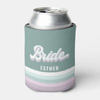 Bride bachelorette wedding funky retro 80's pastel