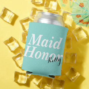 BRIDE Be My Maid Of Honour Wedding Bridal Party Can Cooler