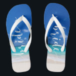 Bride Beach Wedding Beautiful Ocean Surf Thongs<br><div class="desc">This design was created through digital art. It may be personalised by clicking the customise button and changing the colour, adding a name, initials or your favourite words. Contact me at colorflowcreations@gmail.com if you with to have this design on another product. Purchase my original abstract acrylic painting for sale at...</div>