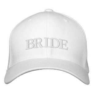 Bride blush pink white elegant chic embroidered hat