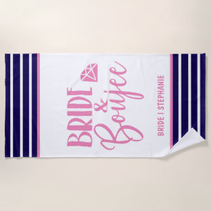 Bride & Boujee Personalised Bride Beach Towel