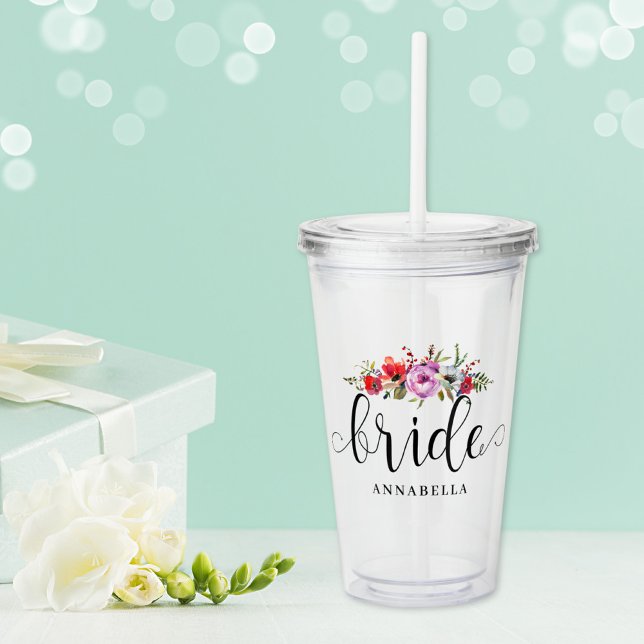 Bride Bouquet Acrylic Tumbler (Creator Uploaded)