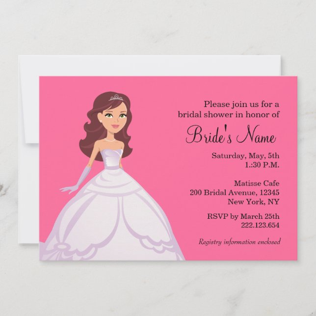 Bride Bridal Shower Invitation (Front)