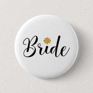 Bride Bridal Shower  Wedding Elegant 6 Cm Round Badge