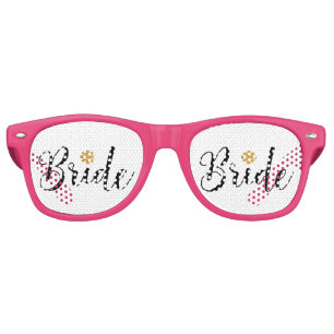 Bride Bridal Shower Wedding Elegant Retro Sunglasses